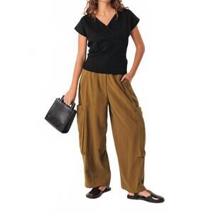 NEW SKFK aines cargo trouser in olive green